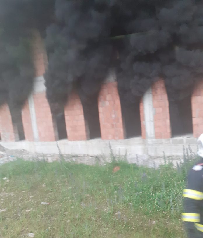 Incendiu stadion Putna